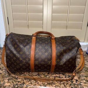 Louis Vuitton Monogram Canvas Keepall Bandouliere 50